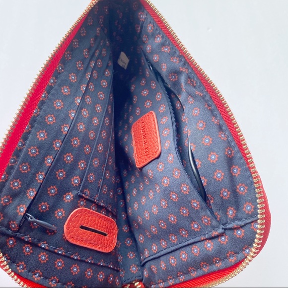Banana Republic Charge It Red Orange Wristlet - Picture 3 of 6